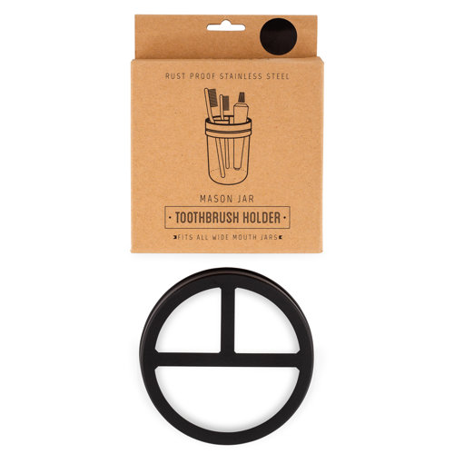 Jarmazing Products Mason Jar Toothbrush Holder Lid & Reviews Wayfair